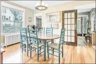  ??  ?? A dining area in the house in the house at 38 Governors Ave. in Milford.