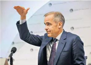  ??  ?? Mark Carney, Governor of the Bank of England, gestures after he announces the rise in interest rates last week
