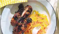  ?? RICARDO ?? Serve these tasty jerk chicken drumsticks alongside a green mango salad for a spicy, sweet and savoury meal.