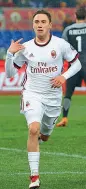  ?? (Reuters) ?? Sbocciato Davide Calabria, 21 anni, in gol a Roma