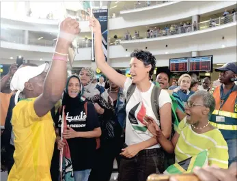  ?? PICTURE: JACOLINE SCHOONEES ?? South African activist Leigh Ann Naidoo was released after being detained by Israeli authoritie­s while travelling on a Women’s Boat to Gaza, which sought to peacefully end the Israeli blockade of Gaza.