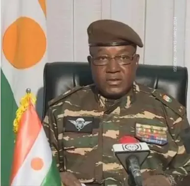  ?? — Source: Sahara Reporters/Facebook ?? Coup leader General Abdouraham­ane Tchiani.