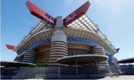  ??  ?? San Siro before the Champions League final in 2016. Photograph: Stefano Rellandini/