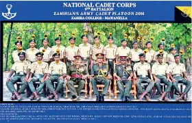  ??  ?? College Army Cadet Platoon 2014