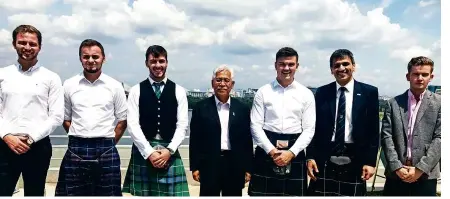  ??  ?? McGarrigle (third from left) with Higher Education Minister Datuk Seri Idris Jusoh (centre).