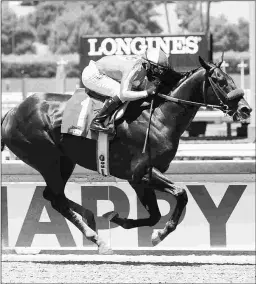  ?? BENOIT PHOTO ?? Uncle Chuck earned a 95 Beyer Speed Figure for his debut. He will make his next start in the Grade 3 Los Alamitos Derby.