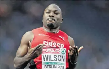  ?? EPA ?? «Ich laufe so elegant, mein Trainer wird Freude haben»: Sprinter Alex Wilson sagt gerne, was er denkt.