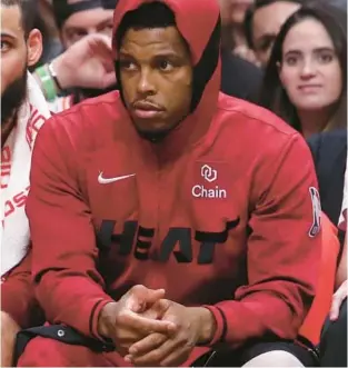 ?? JOHN MCCALL/SOUTH FLORIDA SUN SENTINEL ?? With the trade deadline looming, the question looms if Kyle Lowry remains with the Heat.