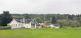  ??  ?? Changing hands Callander Golf Club has marketed its old club house and plans to build a new and smaller facility