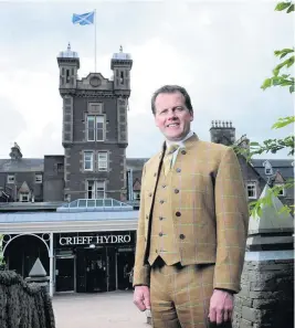  ??  ?? Boost Stephen Leckie chief executive of the Crieff Hydro Hotel