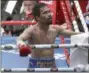  ?? TERTIUS PICKARD — ASSOCIATED PRESS ?? Manny Pacquiao reacts after his loss to Jeff Horn during their WBO Welterweig­ht title fight in Brisbane, Australia, on July 2.