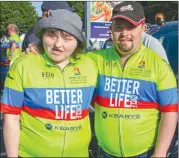  ?? ?? Danielle Landers and Brian Roche, two of Saturday’s volunteers, who are both also service users of St Joseph’s.