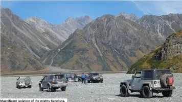  ??  ?? Magnificen­t isolation of the mighty Rangitata.