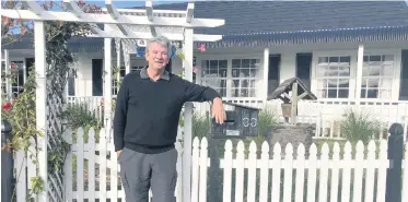  ??  ?? Robin Ford outside his home. There’s no need to call the Police.