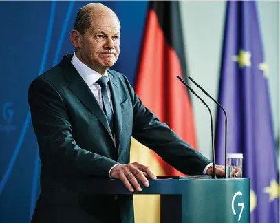  ?? ?? El canciller de Alemania, Olaf Scholz.