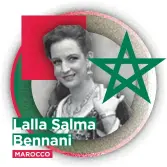  ??  ?? Lalla Salma Bennani MAROCCO