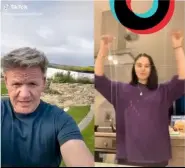  ??  ?? Gordon Ramsay has got his finger in the pie of Tiktok