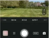  ??  ?? Get full manual control and support for all your device’s lenses in every shooting mode.