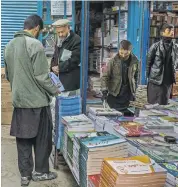  ?? MAURICIO LIMA FOR THE NEW YORK TIMES ?? Only two out of five Afghan adults can read, but Kabul has 60 bookstores and 22 publishers.