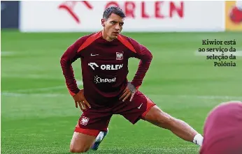  ?? ?? Kiwior está ao serviço da seleção da Polónia