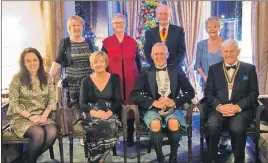  ?? Photograph: Iain Ferguson, alba.photos. ?? Back row, left to right: Margaret Boyd, Celia Talbot, president elect Clive Talbot and Jane MacIntyre. Front row, left to right: Kate Forbes MSP, Vivien Johnston, president Iain Johnston and Oban president Iain MacIntyre.