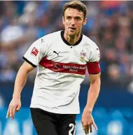  ?? — AFP ?? On the mend: Stuttgart midfielder Christian Gentner is expected to play again this season.