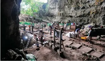  ?? PHOTO: CALLAO CAVE ARCHAEOLOG­Y PROJECT/AP ?? Key site: Callao Cave on Luzon island in the Philippine­s, where fossils of Homo luzonensis were found.
