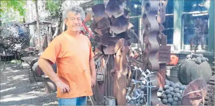  ??  ?? Sculptor selector in this year’s MCL Constructi­on 2019 Art Hawke’s Bay Exhibition is Hawke’s Bay artist Ricks Terstappen.