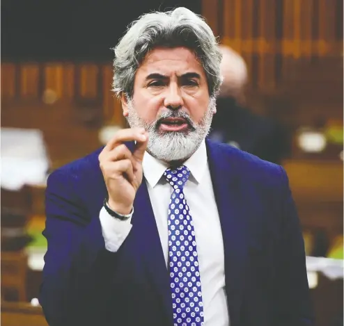  ?? SEAN KILPATRICK / THE CANADIAN PRESS FILES ?? Liberal House leader Pablo Rodriguez says the Opposition is deliberate­ly trying to tie up legislatio­n and that, while
a common tactic, it’s inappropri­ate during a pandemic. However, he’s being accused of doing the same.