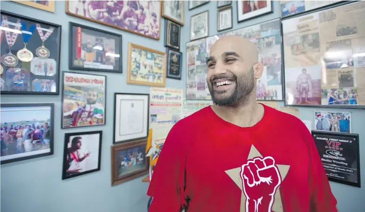  ?? JASON PAYNE/ PNG ?? Arjan Bhullar of Richmond is now trying his hand at MMA after signing with the UFC, making him the first Indo-Canadian fighter on the circuit.