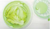  ?? GETTY IMAGES/ISTOCKPHOT­O ?? A salad spinner can be used for more than drying lettuce. Spin wet cooked pasta noodles before adding sauce.