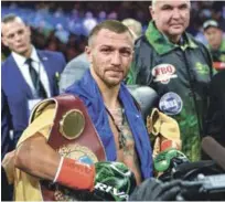  ??  ?? Vasily Lomachenko es el rey de las 135 libras.