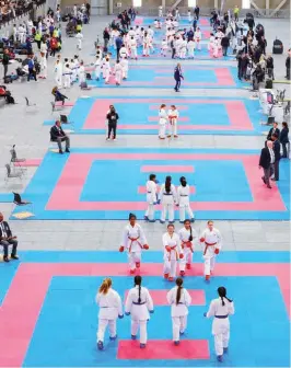  ?? ?? The USA Karate National Championsh­ips came to Spokane’s The Podium in summer of 2022, featuring 2,000 athletes.