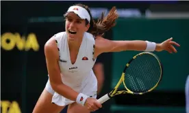  ?? Photograph: Tom Jenkins/The Guardian ?? Johanna Konta at Wimbledon in 2019. ‘Her career shows that many players simply require the right circumstan­ces to thrive.’