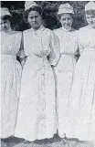  ?? CONTRIBUTE­D ?? This photo was taken back in 1920 and includes a Miss Watson, forefront, who was the director of nursing in Yarmouth at the time.