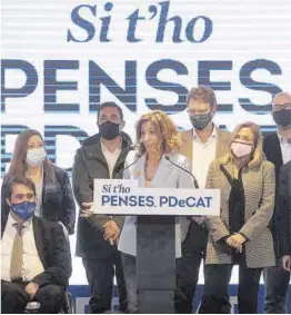  ?? Marta Pérez / Efe ?? Dirigents del PDECat, en les últimes eleccions catalanes.