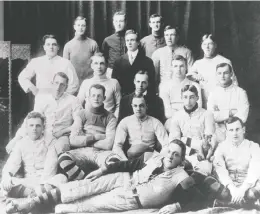  ?? SASKATCHEW­AN SPORTS HALL OF FAME ?? The legendary 1910 Regina Rugby Club was coached by Fred Ritter, who also played for the team during its first four seasons.