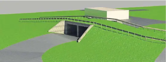  ??  ?? An artist’s impression of the underpass which should ease congestion at the Highland Show.