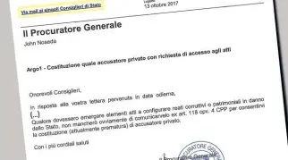  ?? INFOGRAFIC­A LAREGIONE ?? La missiva/risposta del procurator­e generale Noseda