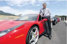  ??  ?? Automotive dealer Sylvester Chuang (Three Point Motors) prepares to put a Ferrari to the test on the new track.