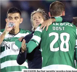  ??  ?? SALVADOR. Bas Dost ‘permitiu’ recorde a Jorge Jesus