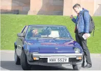  ??  ?? Reporter Chris MacLennan talks to Richard Hammond