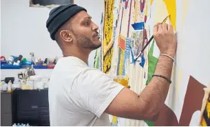  ??  ?? Though his art has featured prominentl­y in major Toronto shows, Medicine for a Nightmare (they called, we responded) is Nep Sidhu’s first hometown solo exhibition.