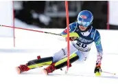  ?? Alexander Hassenstei­n / Getty Images ?? American Alpine skier Mikaela Shiffrin won her record-breaking sixth world championsh­ip Monday.