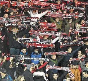  ?? | PHOTO : PHILIPPE RENAULT / ARCHIVES OUEST-FRANCE ?? Guingampai­s et Rennais se retrouvero­nt ce dimanche, au stade de Roudourou, comme le 16 janvier 2019 en Ligue 1.