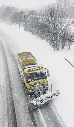  ??  ?? Snow could cause travel delays on the roads in some areas, but it is likely to be a short cold snap before milder conditions return