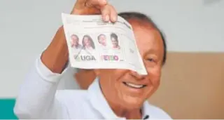  ?? // AFP ?? El populista Rodolfo Hernández invitó a los colombiano­s a acudir a votar