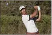  ?? DAVID J. PHILLIP — THE ASSOCIATED PRESS ?? Billy Horschel hits his drive on the 17th tee during the final round of the Dell Technologi­es Match Play Championsh­ip on Sunday in Austin, Texas.