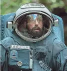 ?? HORRICKS/NETFLIX ?? Czech astronaut Jakub (Adam Sandler) struggles with his grasp on reality in the sci-fi drama “Spaceman.”