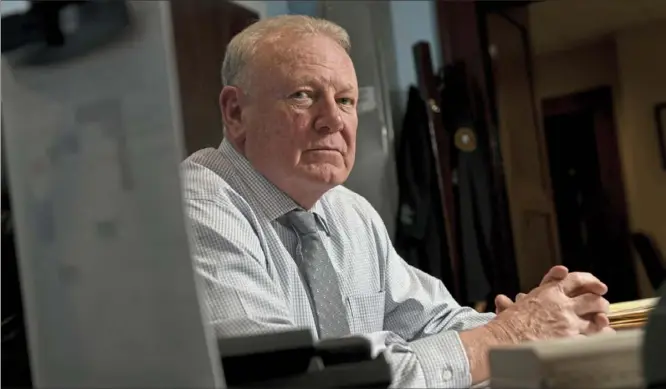  ?? Steve Mellon/Post-Gazette ?? Allegheny County Sheriff William P. Mullen has spent a half-century in law enforcemen­t.